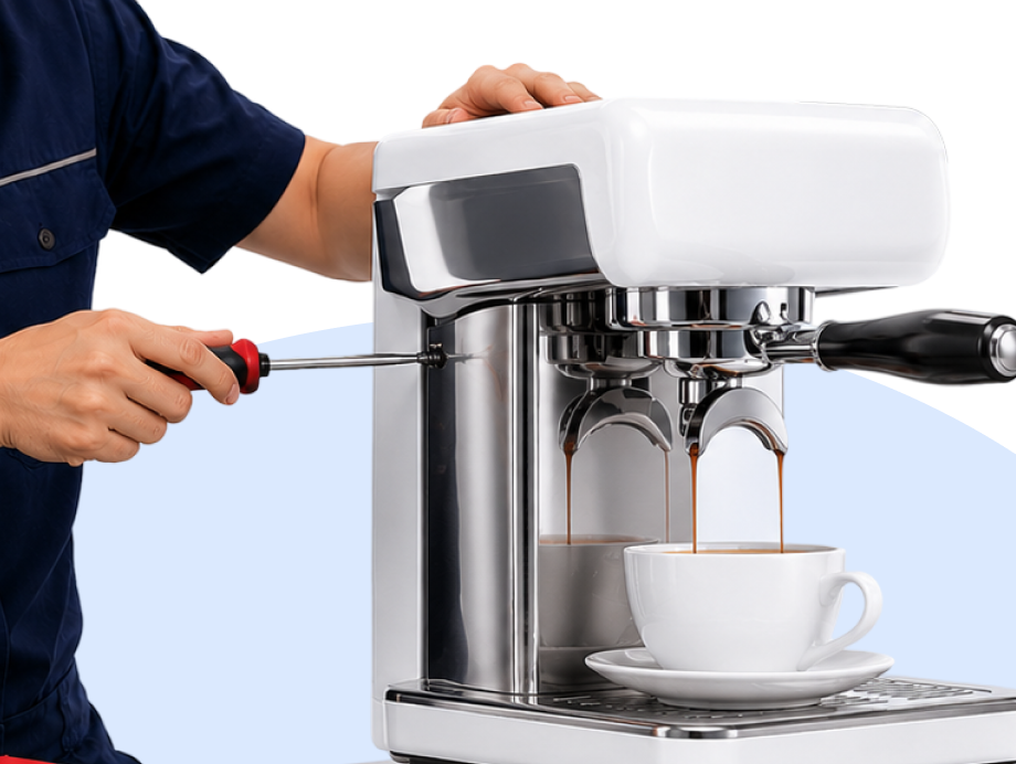 เครื่องชงกาแฟชำรุด ต้องซ่อม